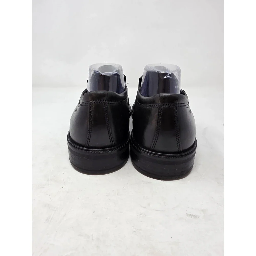 ECCO Helsinki Slip-On Loafer Black Dress Shock Point Shoes Mens Sz US9/EU43